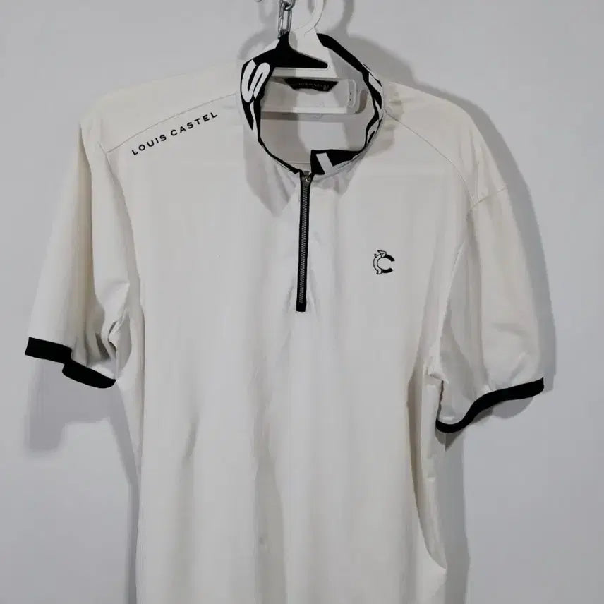 [BUNJANG] Louis Castel Short Sleeve Polo Shirt White / 루이까스텔 반팔 카라티 화이트