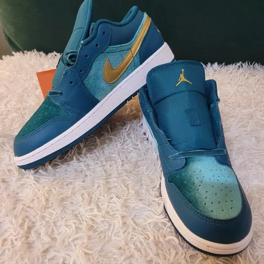 [BUNJANG] Air Jordan 1 Low Teal Gold / 에어 조던 1 로우 틸 골드