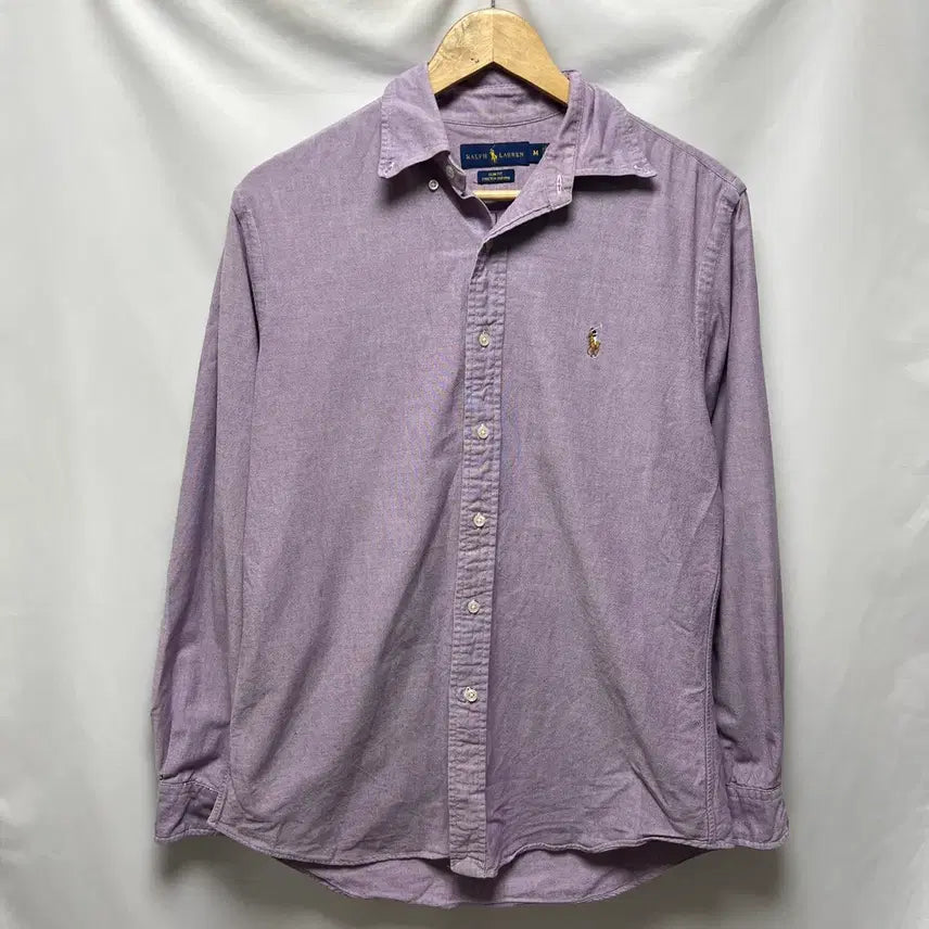 [BUNJANG] Polo Ralph Lauren Multi Pony Oxford Shirt Purple - Size L / [정품/L] 폴로 랄프로렌 멀티포니 옥스포드 퍼플 셔츠