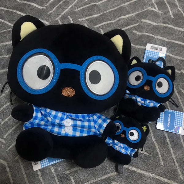[BUNJANG] Sanrio Chococat Nerd Series Medium Doll, Keychain, Mini Keychain Bundle / 산리오 초코캣 너드 시리즈 모음(중형인형,키링,미니키링)