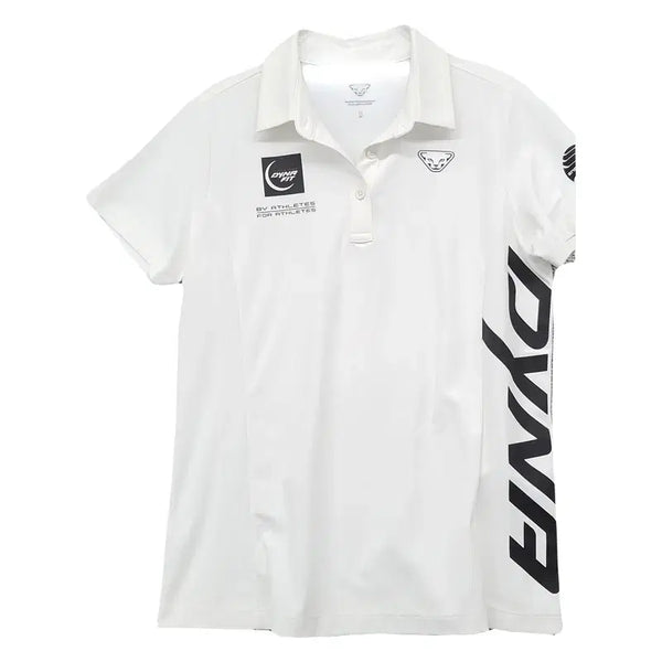 [BUNJANG] Dynafit Printing White Functional Short-Sleeve Polo T-Shirt M / 다이나핏 프린팅 화이트 기능성 반팔 카라티 M (90)