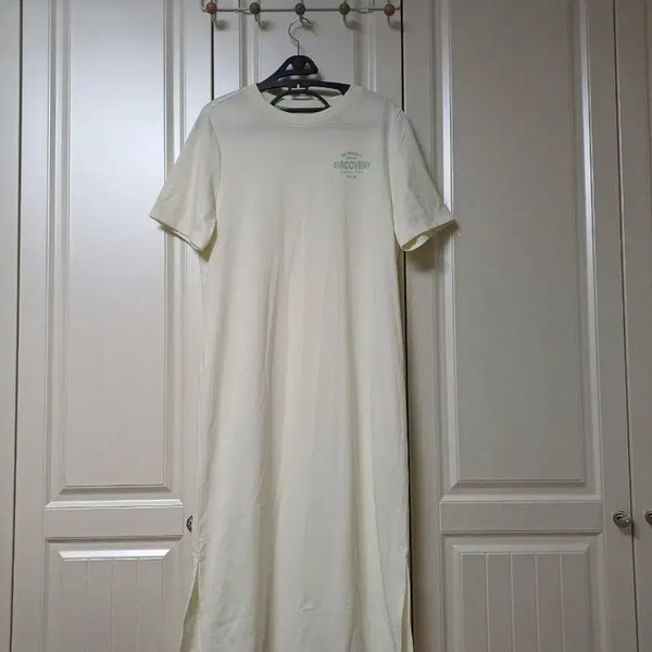 [BUNJANG] Discovery Expedition Short Sleeve Long Dress Ivory Size 95 / 디스커버리 반팔 롱원피스 95