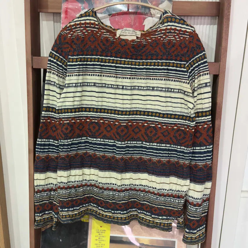 [BUNJANG] Remy Relief Fair Isle Knit / 레미 릴리프 페어하일 니트