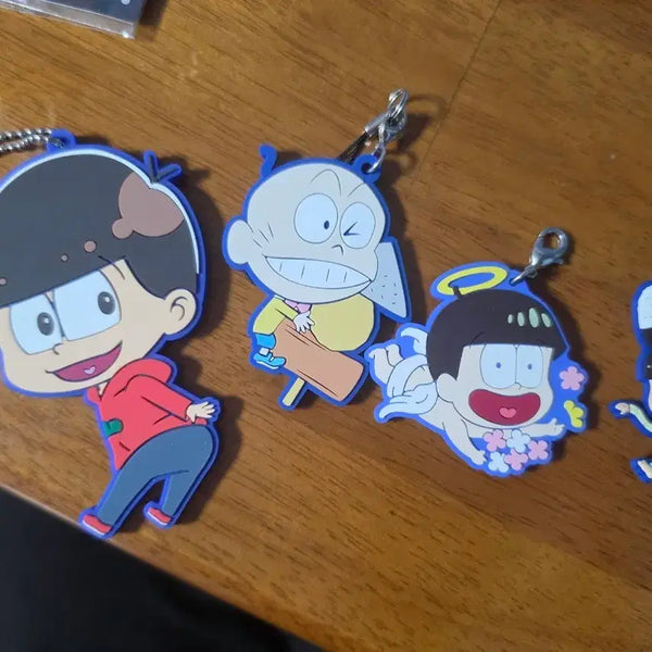 [BUNJANG] Osomatsu-san Osomatsu Jyushimatsu Chibita Keyring Bundle Set / 오소마츠상 오소마츠 쥬시마츠 치비타 키링 일괄 1.8 판매