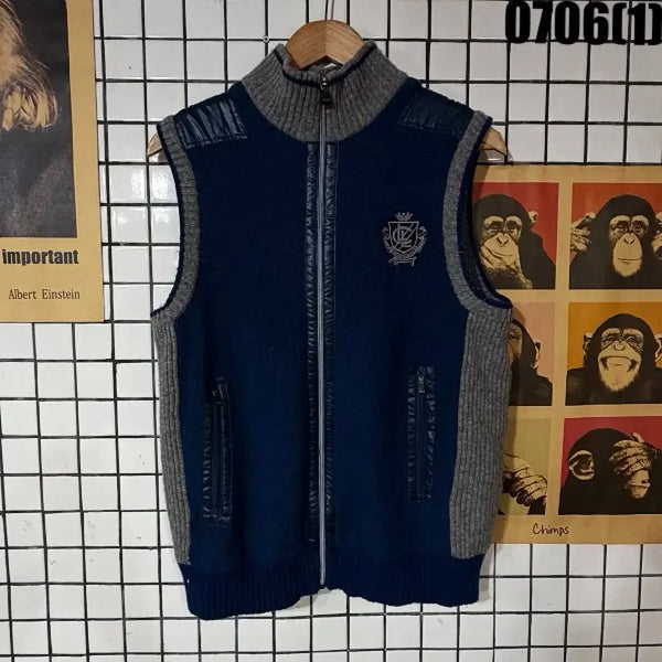 [BUNJANG] Louis Castel Men's Vest Navy/Grey Size 100 / 루이카스텔 조끼 네이비/그레이 100