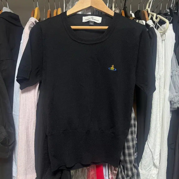 [BUNJANG] Vivienne Westwood Bea Short Sleeve Knit Black M / 비비안웨스트우드 bea 반팔니트 블랙 m