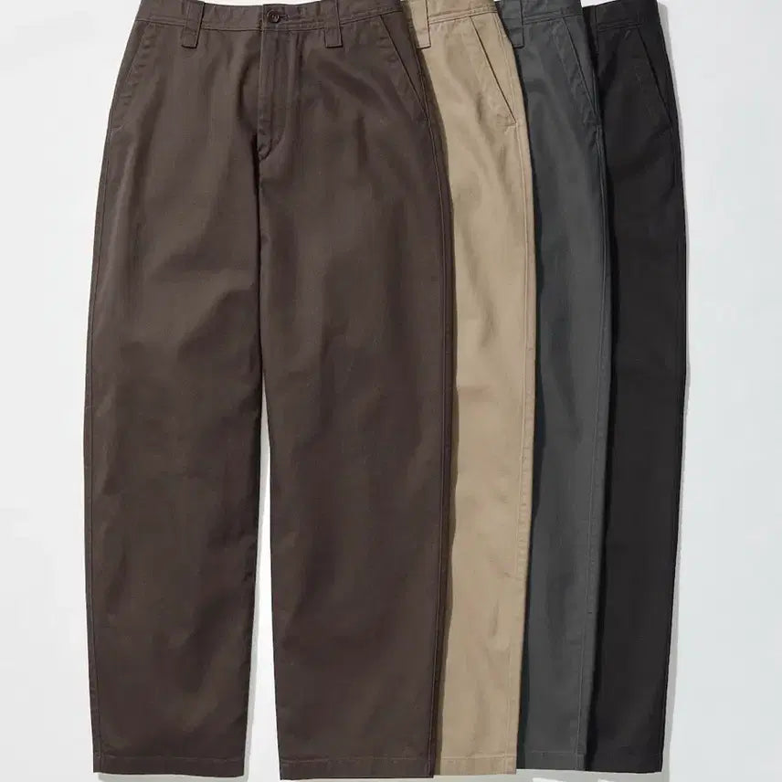 [BUNJANG] Uniqlo Wide Fit Chino Pants Dark Brown / (당일발송/새상품) 유니클로 와이드핏 치노 팬츠 판매합니다.