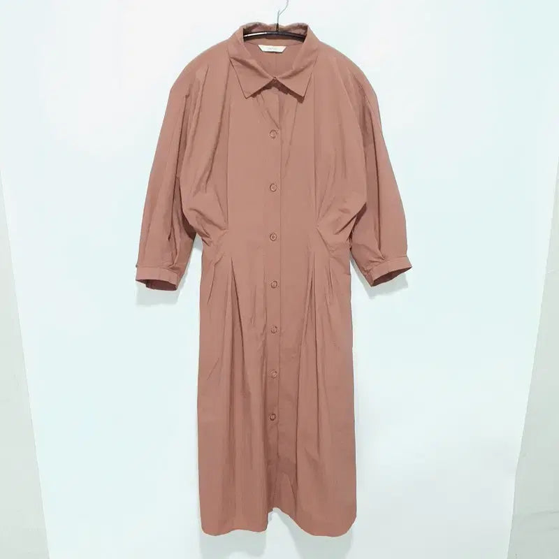 [BUNJANG] The i.d. Casual 7-Sleeve Shirt Dress / 더아이잗 바스락 7부 셔츠 원피스 85-88-155_S2477