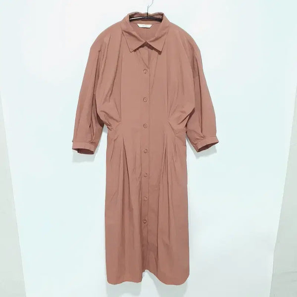 [BUNJANG] The i.d. Casual 7-Sleeve Shirt Dress / 더아이잗 바스락 7부 셔츠 원피스 85-88-155_S2477