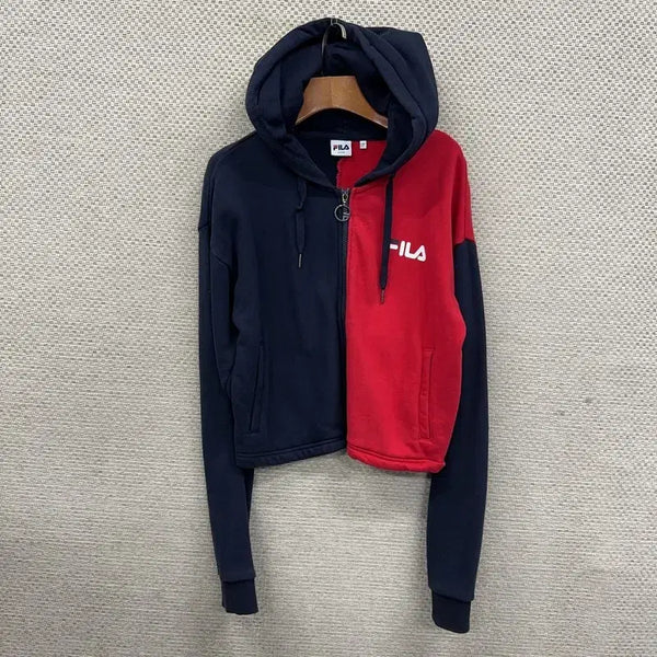 [BUNJANG] Fila Cropped Hooded Zip-Up Jacket / 필라 크롭 후드집업 M D07654