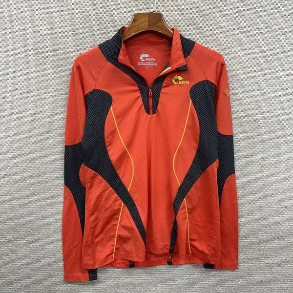 [BUNJANG] NEPA Half-Zip Long Sleeve T-Shirt Size 95 / 네파 등산 반집업 긴팔티 95 D07713