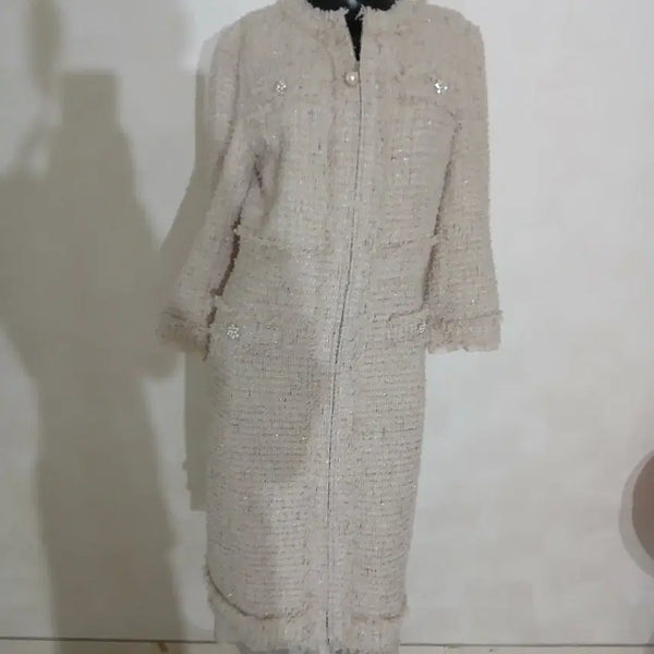 [BUNJANG] Lenibon Tweed Zipper Dress / 020 레니본 트위드 지퍼 원피스