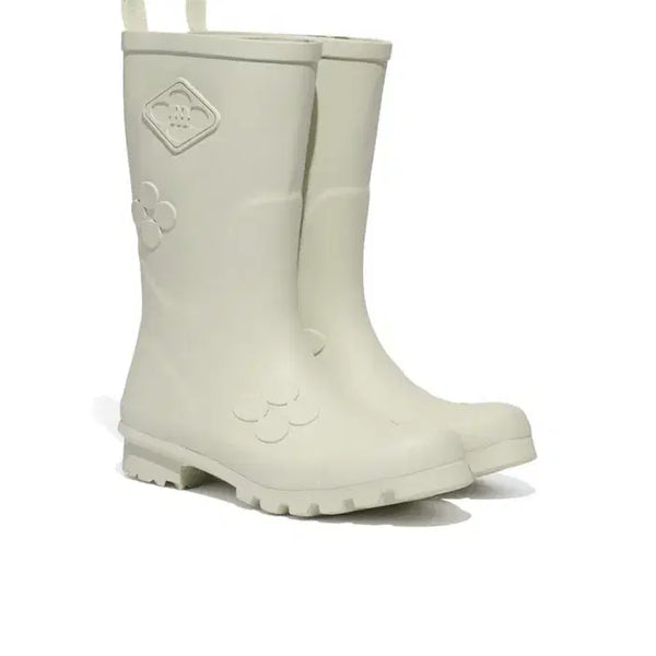 [BUNJANG] Rockfish X Minju Kim Floral Patch Rain Boots Short Sage / 락피쉬 X 민주킴 플로럴 패치 레인부츠 쇼트 세이지 235