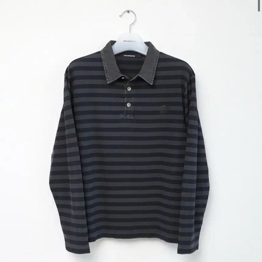 [BUNJANG] Hatching Room VTG Stripe Polo Tee (Size 3) / (1회착용) 해칭룸 VTG Stripe Polo Tee 3사이즈