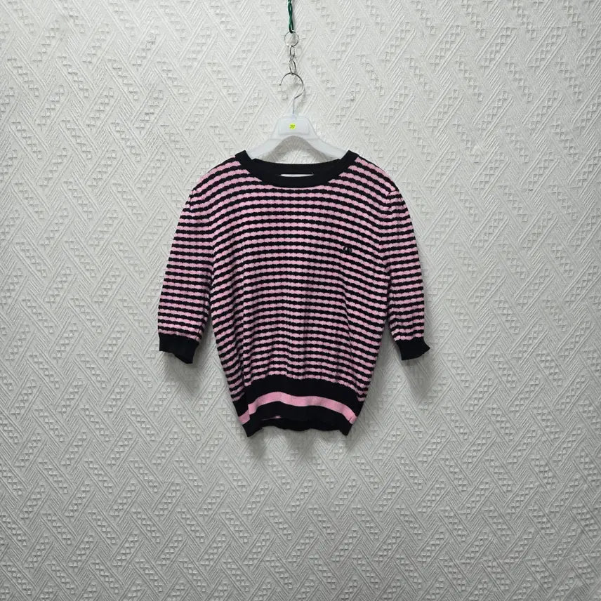 [BUNJANG] Women's Knit Short Sleeve Top / J287 여성 니트 반팔