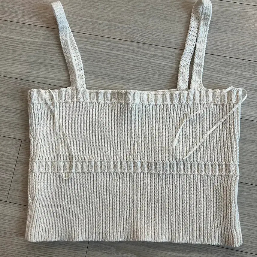 [BUNJANG] Zara Ivory Knit Top / 자라 아이보리 니트 탑