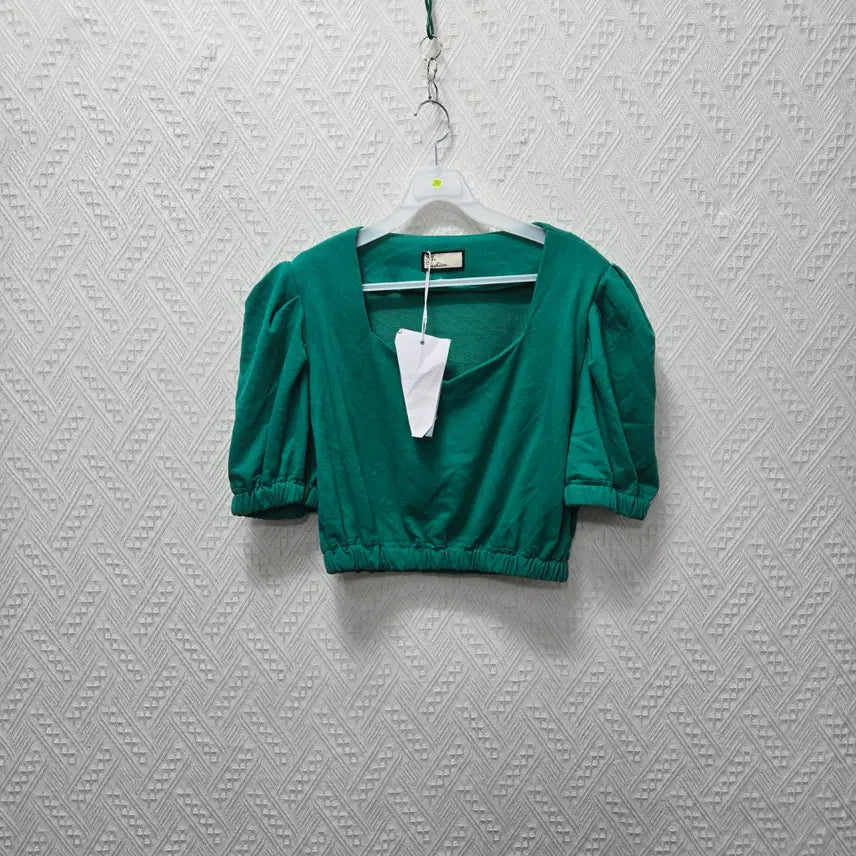 [BUNJANG] Women's Cropped Blouse / J297 여성 크롭 블라우스