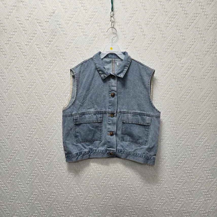 [BUNJANG] Women's Denim Vest / K1 여성 데님 조끼