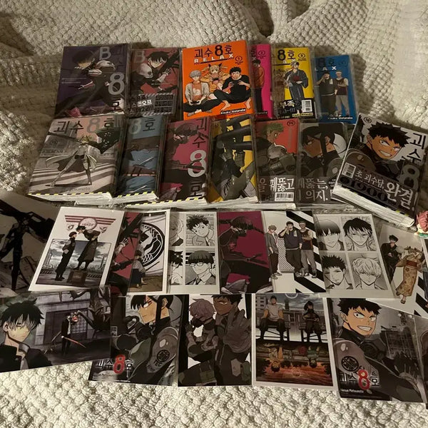 [BUNJANG] Relax Vol. 1-4, Side B Vol. 1-2, Kaiju No. 8 Vol. 10-16 Manga Set with Extras / 만화책
