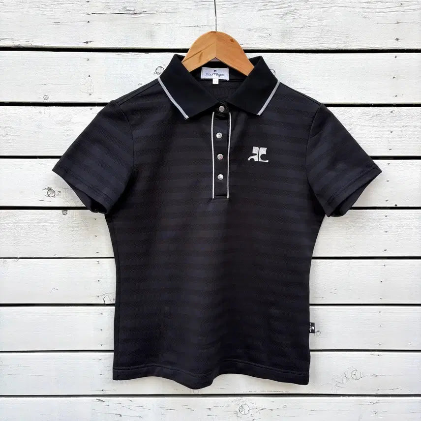 [BUNJANG] Courreges Short Sleeve Polo Shirt / Courreges 꾸레쥬 반팔 카라티