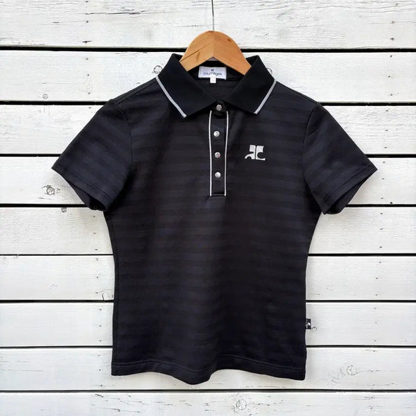 [BUNJANG] Courreges Short Sleeve Polo Shirt / Courreges 꾸레쥬 반팔 카라티