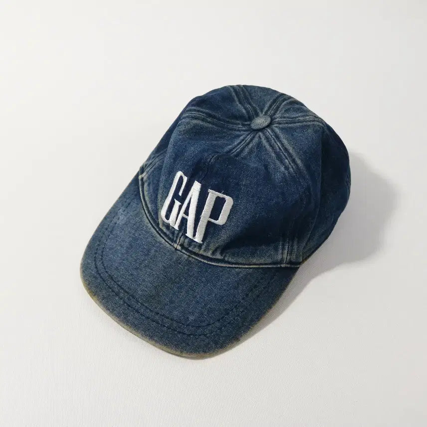 [BUNJANG] 90s Old Gap Logo Denim Ball Cap Hat / 90's 올드갭 로고 데님 볼캡 모자