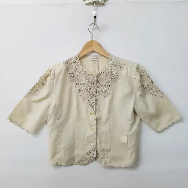 [BUNJANG] QUINTANNE Linen Crop Blouse / QUINTANNE 린넨 크롭 블라우스