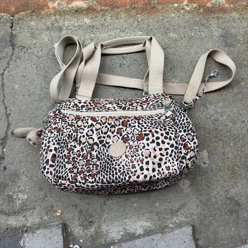[BUNJANG] Kipling Leopard Print Crossbody Bag / Kipling 키플링 레오파드 호피 크로스백 가방