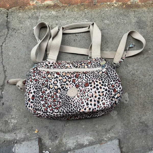 [BUNJANG] Kipling Leopard Print Crossbody Bag / Kipling 키플링 레오파드 호피 크로스백 가방
