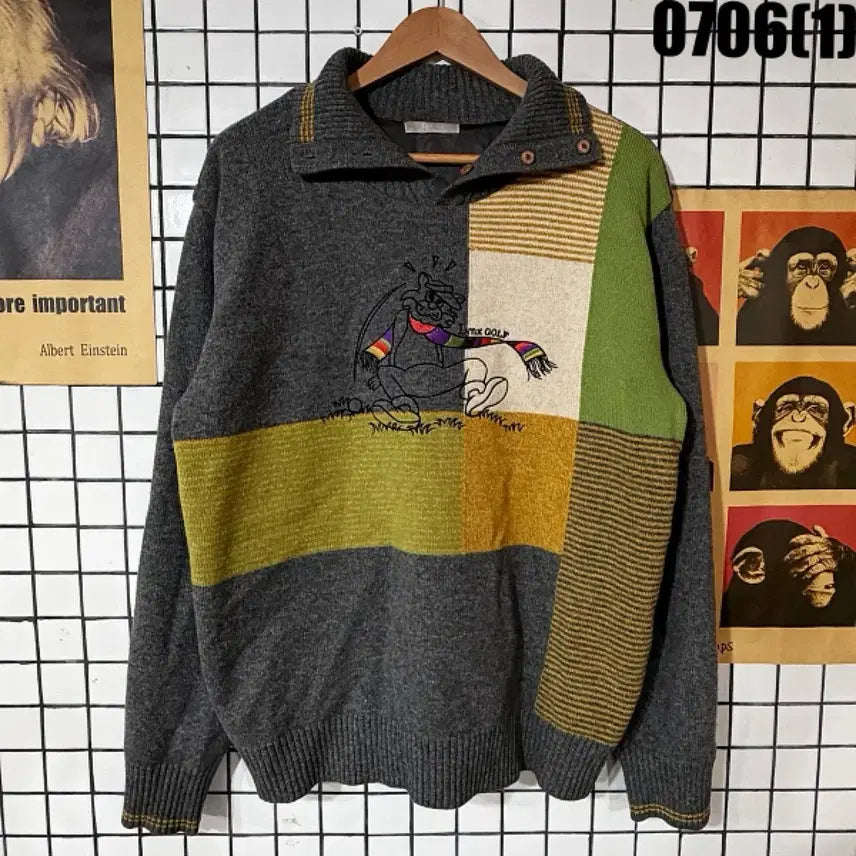 [BUNJANG] LYNX Chase Cult Sweater Knit Size 100 / LYNX 체이스 컬트 스웨터 니트 100