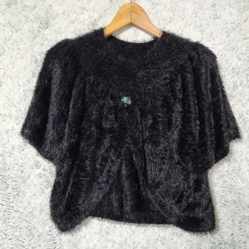 [BUNJANG] F Black Fur Jacket / 987B [F] 블랙 퍼 자켓