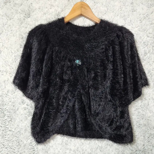 [BUNJANG] F Black Fur Jacket / 987B [F] 블랙 퍼 자켓