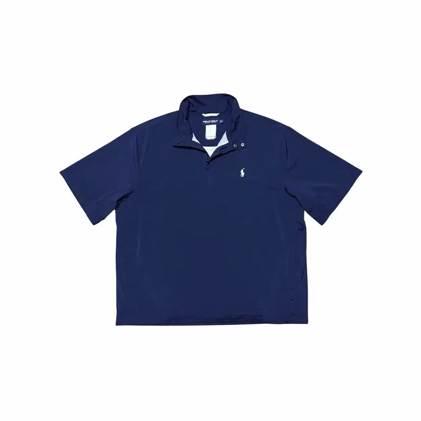 [BUNJANG] Polo Ralph Lauren Golf Navy Anorak Warm-up Windbreaker T-Shirt (L) / 폴로 랄프로렌 골프 네이비 아노락 웜업 바람막이 반팔 티셔츠 (L)