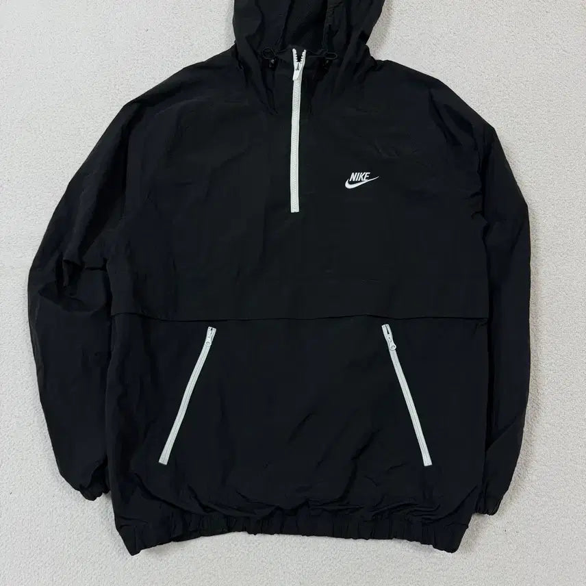 [BUNJANG] Nike Hooded Anorak Windbreaker Sweatshirt / 나이키 후드 아노락 바람막이 맨투맨