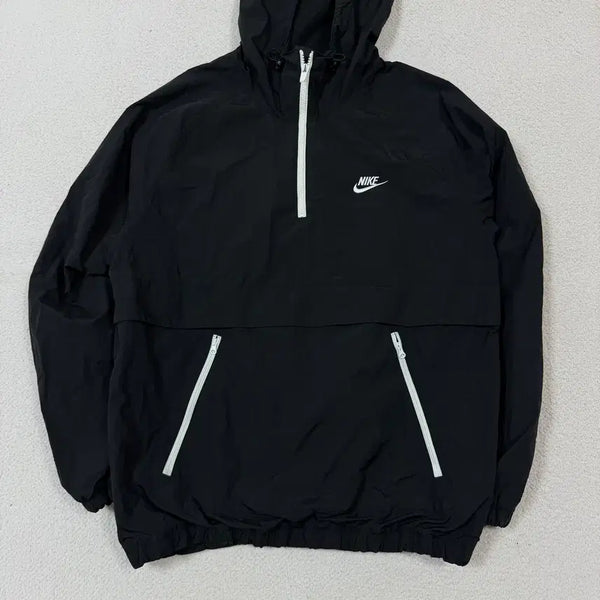 [BUNJANG] Nike Hooded Anorak Windbreaker Sweatshirt / 나이키 후드 아노락 바람막이 맨투맨