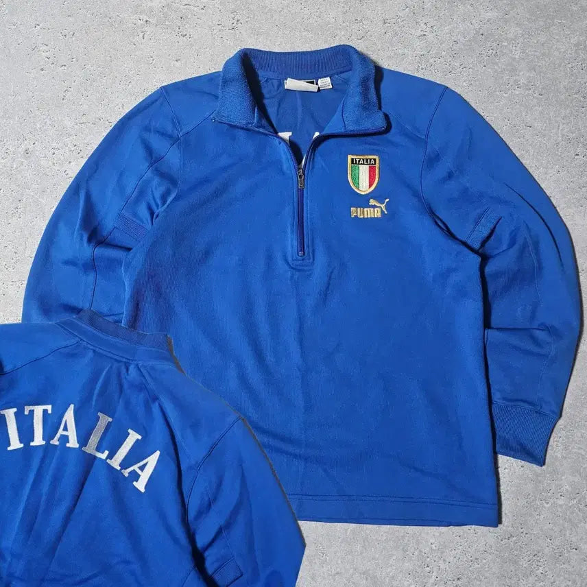 [BUNJANG] Puma Italy National Team 04-06 Half-Zip Training Sweatshirt / 푸마 이탈리아 국대 04-06 반집업 트레이닝 맨투맨