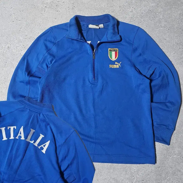 [BUNJANG] Puma Italy National Team 04-06 Half-Zip Training Sweatshirt / 푸마 이탈리아 국대 04-06 반집업 트레이닝 맨투맨