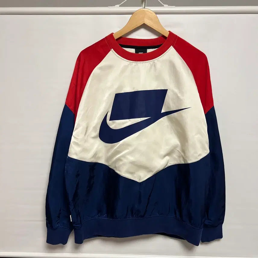 [BUNJANG] Nike Sportswear Swoosh Woven Windbreaker Warm-up Jacket / [정품/L] 나이키 스포츠웨어 스우시 우븐 바람막이 웜업