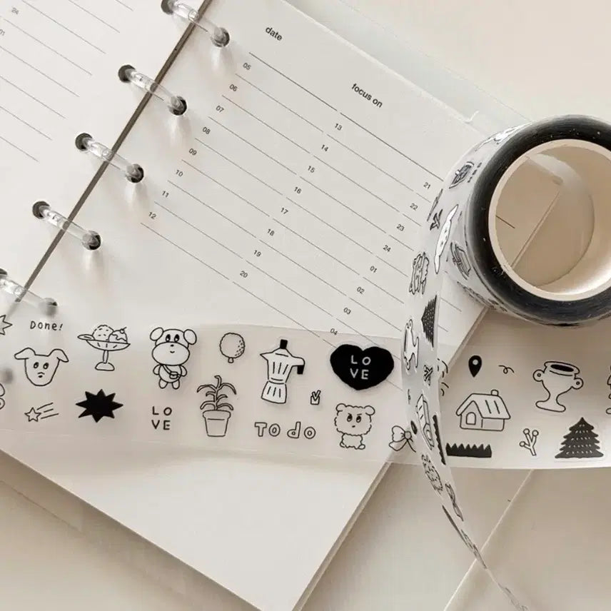 [BUNJANG] Afternoon Tea Kiss Cut Sticker Set / 다꾸 애프터눈치 키스컷 띵 소분 판매합니다.