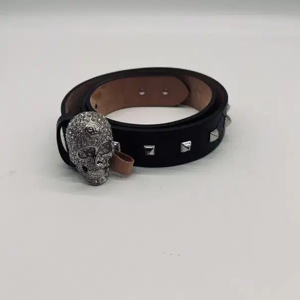 [BUNJANG] Philipp Plein Genuine Skull Suede Women's Belt / 필립플레인 정품 해골 스웨이드 여성 벨트