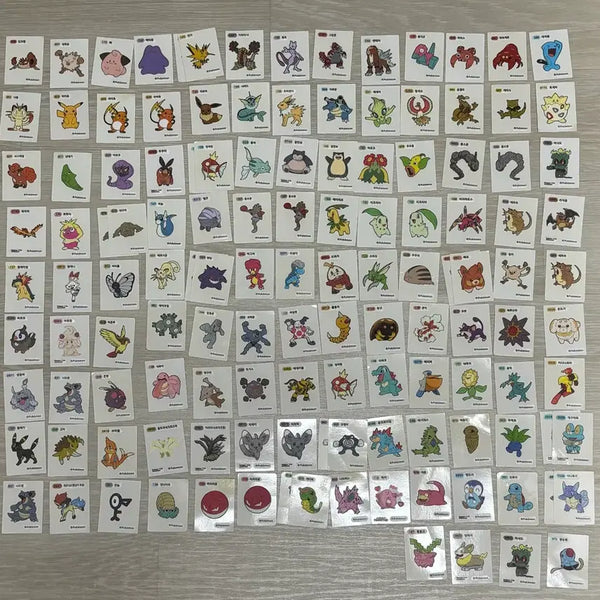 [BUNJANG] Pokemon 30th Anniversary Special Halloween Event Sealed Stickers - Japan Mega Mewtwo / 포켓몬 띠부씰 스페셜 할로윈 이벤트 미개봉 30주년 일본 진화 메가 뮤츠