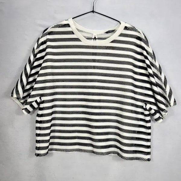 [BUNJANG] TIME Striped Long-Sleeve T-Shirt / TIME 줄무늬 티셔츠