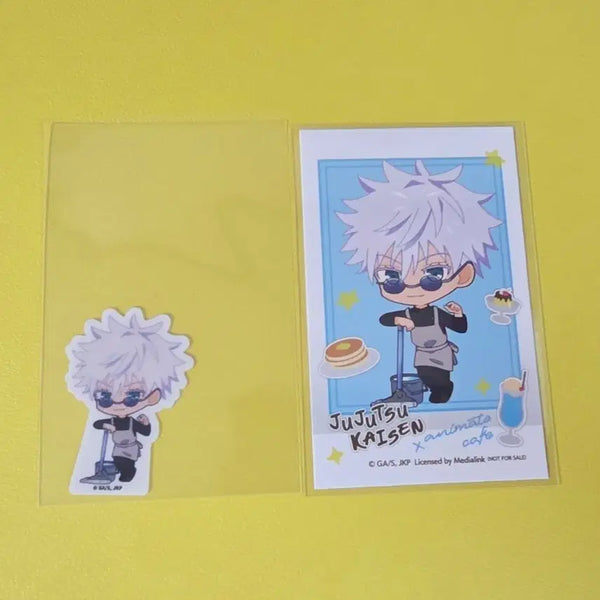 [BUNJANG] Gojo Jujutsu Kaisen Animate Cafe Photocard + Sticker Set / 고죠 애니메이트 카페 포토 카드+스티커 주술회전