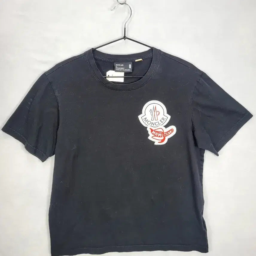 [BUNJANG] Moncler Fragment Logo Short Sleeve T-Shirt Black / 몽클레어 프라그먼트 로고 반팔 티셔츠 블랙