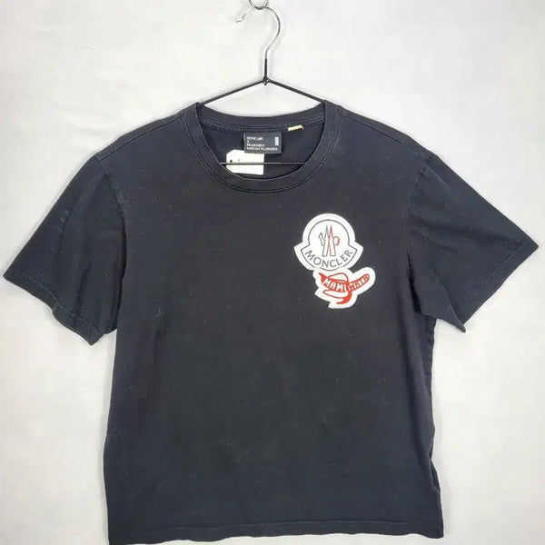 [BUNJANG] Moncler Fragment Logo Short Sleeve T-Shirt Black / 몽클레어 프라그먼트 로고 반팔 티셔츠 블랙