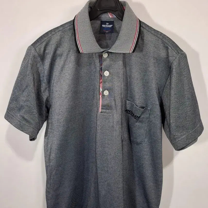 [BUNJANG] Dunlop Sports Men's Short Sleeve Polo Shirt Gray / 던롭 스포츠 반팔 카라티 그레이