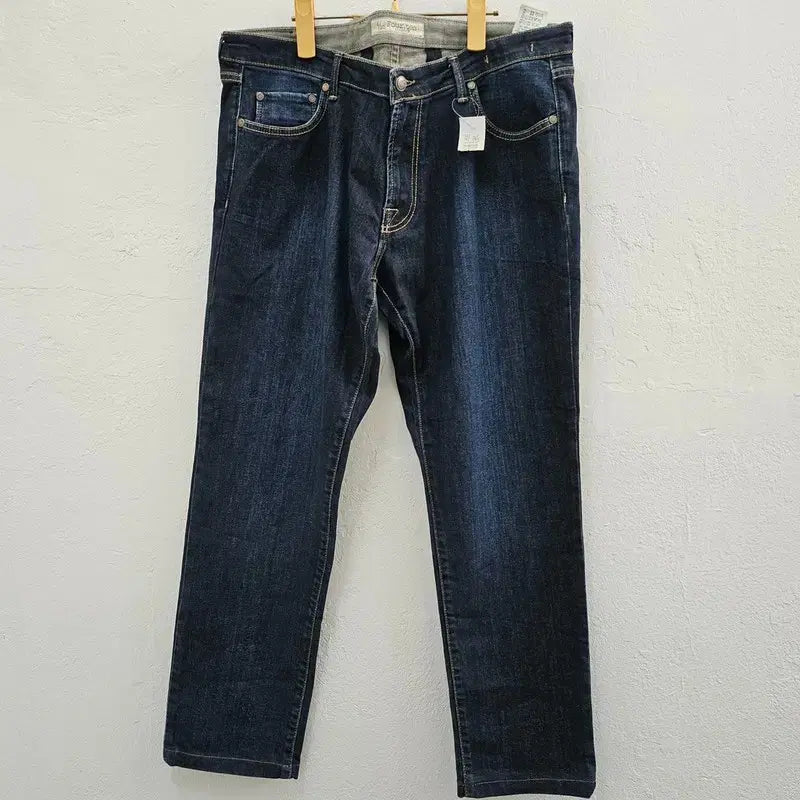 [BUNJANG] FOUR TEN Men's Navy Polyurethane Stretch Jeans (36" Waist) / FOUR TEN 청바지 남 36 J6218