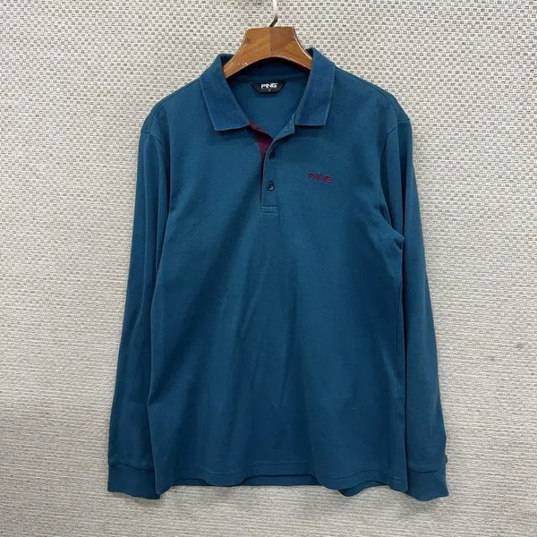 [BUNJANG] PING Golf Long Sleeve Polo Shirt Size 95 / PING 골프 긴팔카라티 95 D07630