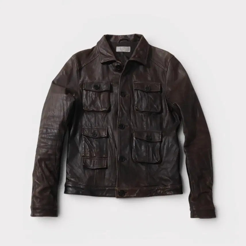 [BUNJANG] Vintage Japan Horsehide Leather Jacket / [S~M] 빈티지 재팬 말가죽 자켓