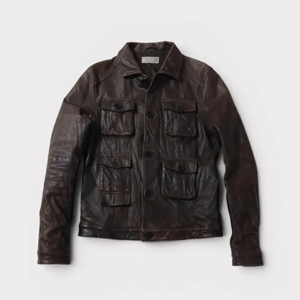 [BUNJANG] Vintage Japan Horsehide Leather Jacket / [S~M] 빈티지 재팬 말가죽 자켓